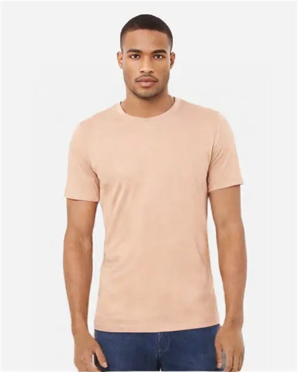 BELLA+CANVAS Jersey Crew Neck Short Sleeve Tee for Everyday Wear, Casual Style & Custom Printing Unisex Cotton Shirt